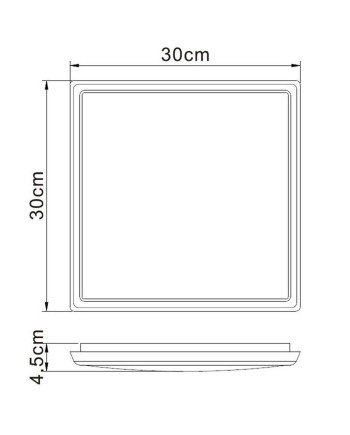 ***OFER/DES*** ANETO * PLAFÓN/APLIQUE LED IP65 30*30  18W 4000K